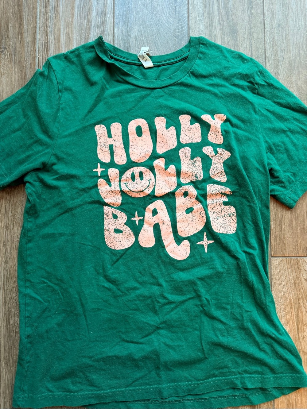 Green 'Holly Jolly Babe' Graphic Tee